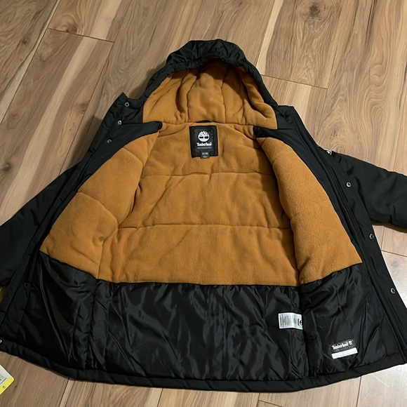 Kids Black Timberland Winter Coat - Picture 3 of 16